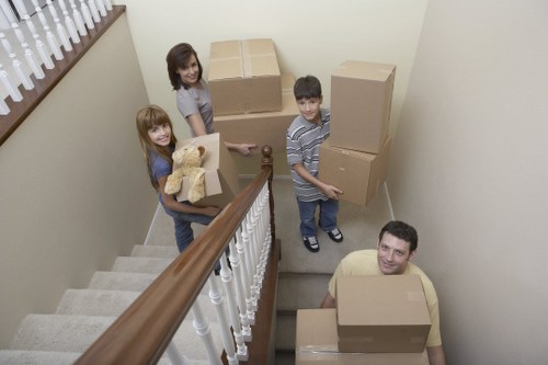 Unpacking and setting up in a new home